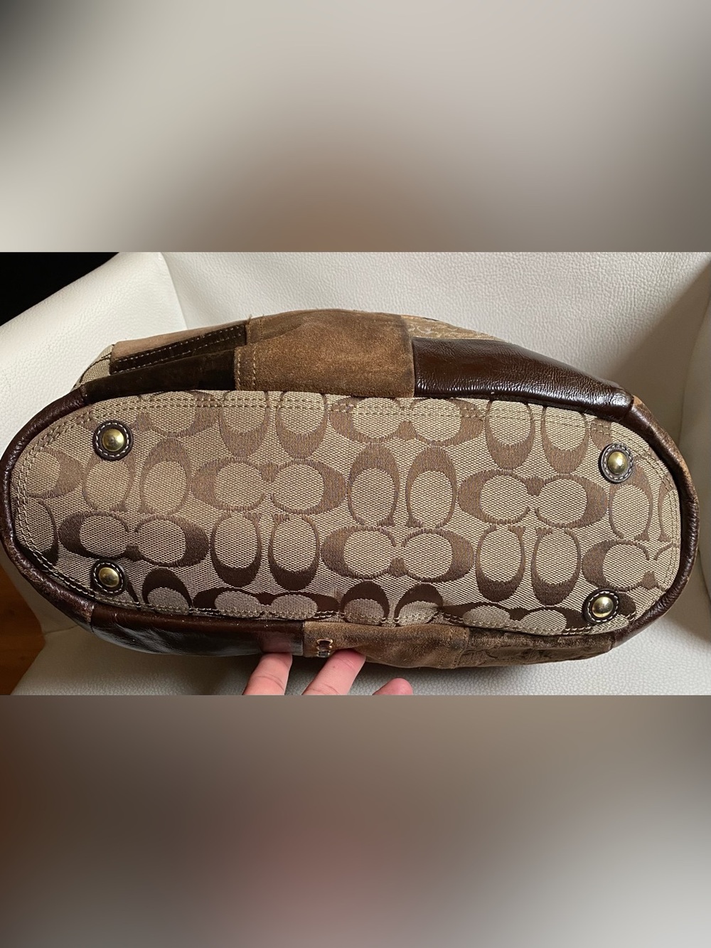 Coach Signature Patchwork Limited Edition Purse Bag F0873-F12843 Leopard VTG Y2K - Picture 6 of 12
